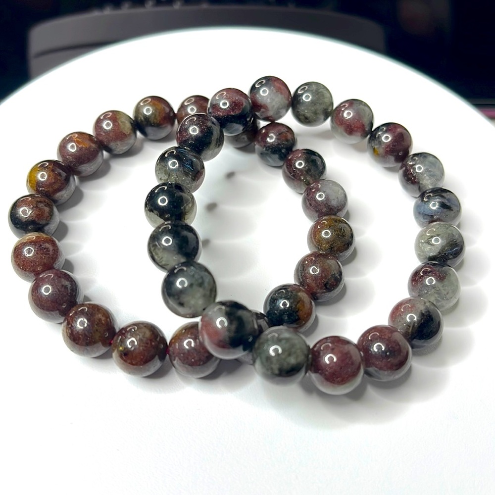 Natural Dark Rhodonite bracelet
